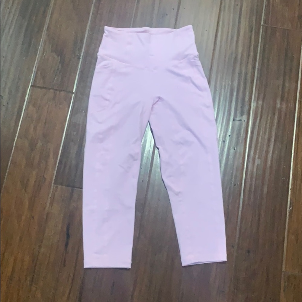 Pink capri leggings